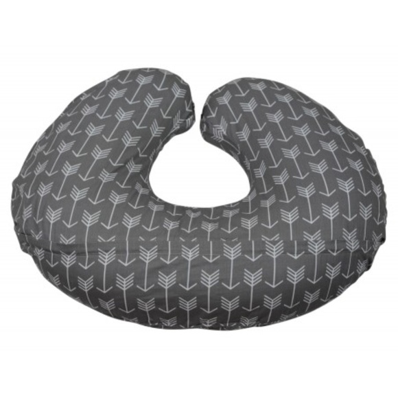 Adorology Cotton Nursing Pillow Cover Gray Arrow Print Baby Shower Gift - Picture 3 of 6